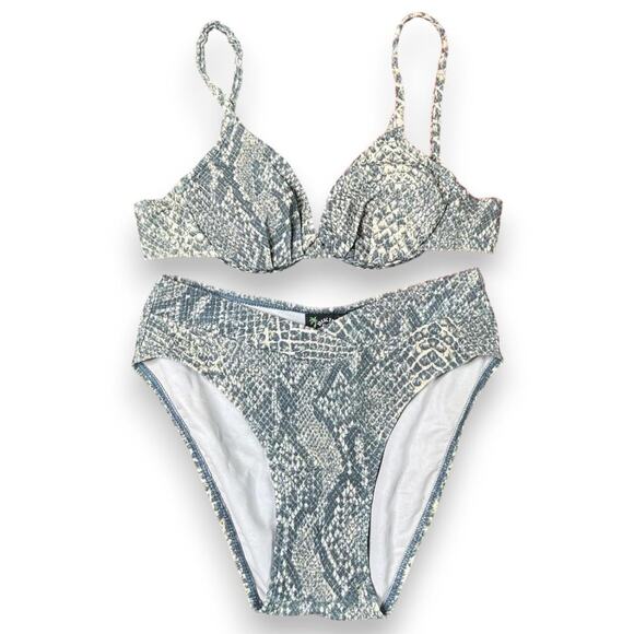 Vintage 1990s deadstock snake print bikini - Picture 1 of 6